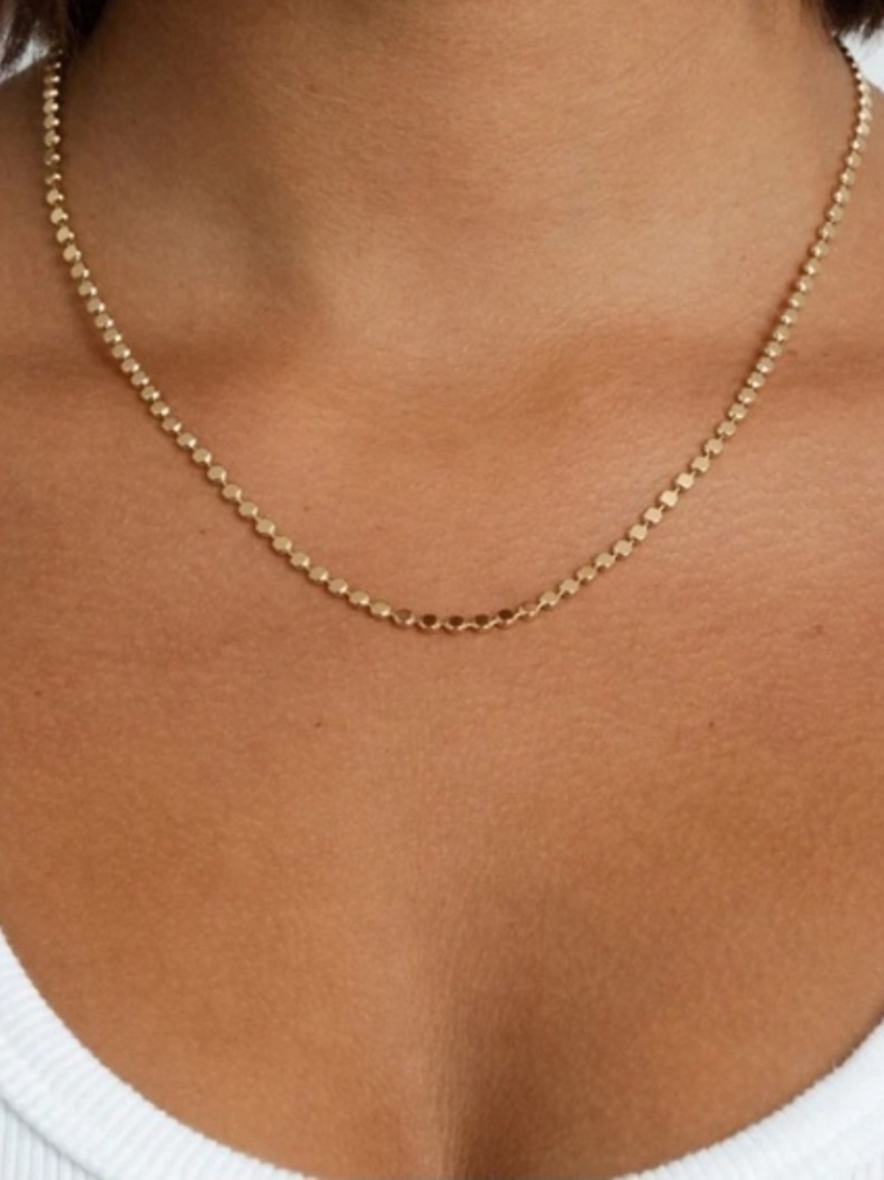 Delicate Gold Chain Necklace - Women's Jewelry